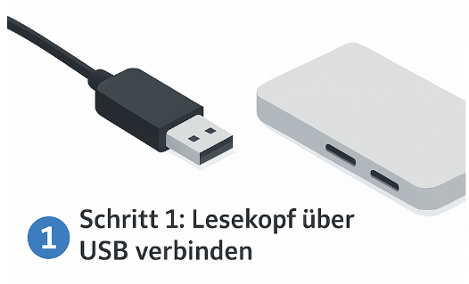 USB Kabel anschließen